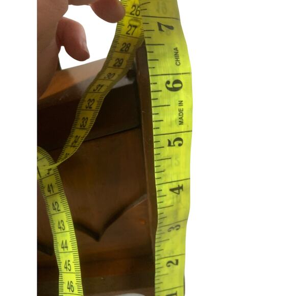 Vintage 1970s Handmade Wood Recipe Box Castlecore Signed - Picture 9 of 10